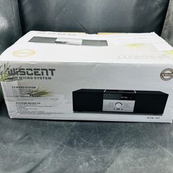 Nostalgic Bluetooth Stereo System for Home, Vintage Micro HiFi Systems CD Pla...