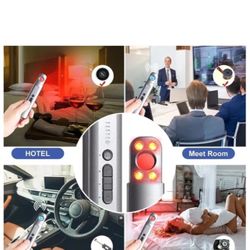MECTEV Portable Hidden Camera Detector Anti Spy Detector Bug Detector Silver New