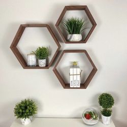 Hexagon Wall Floating Shelves 