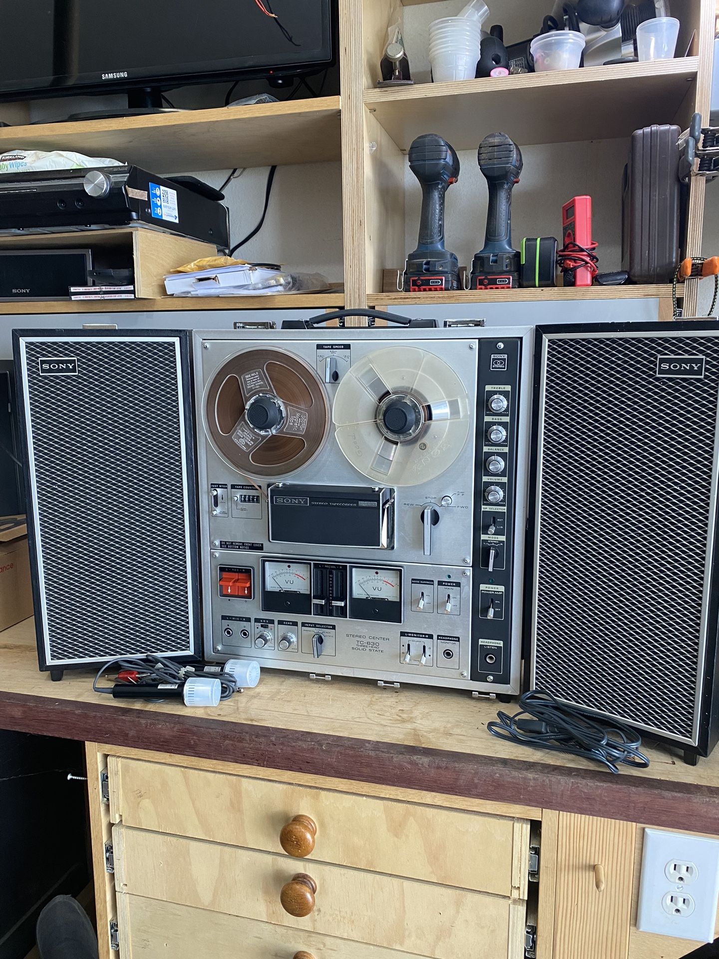 Sony TC 630 Reel To Reel Tape Recorder
