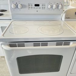 White ge stove 