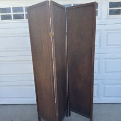 6’ Tall Brown Room Divider