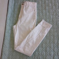 Refuge~Skinny Tight Leggings Jeans Pants~Sz 3 Stretchy~White~Cut Off Ankle