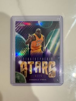 2025-26 Topps Chrome Update Shaquille O'Neal /75  Strato Stars ST-21 Purple