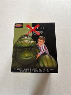 Marvel Earth X Hulk & Banner LE Resin Bust in Original Box by Alex Ross 2002