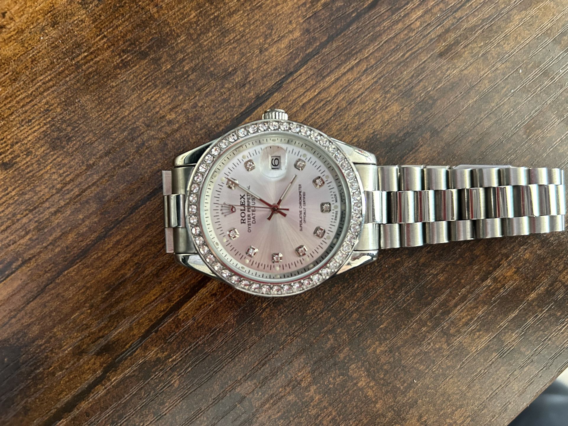 Swiss Silver dimond Automatic rolly