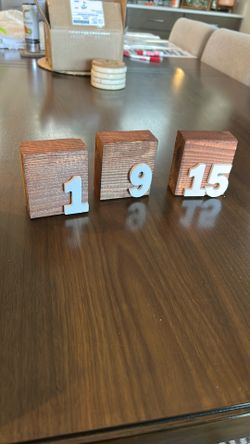 Table numbers 1 To 15