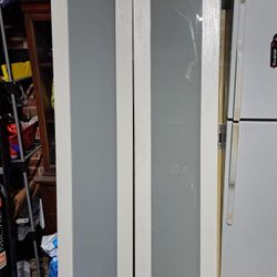 Two White  Fronted Doors  15"w X 78"Tall 