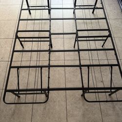 Foldable Queen Size Bed Frame - Metal 