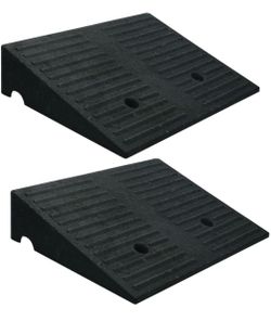 Curb Ramps for Driveway Threshold Wheelchair Doorway Sidewalks Shed Heavy Duty, 2 Pack 3.9 inch Rise, Ramps for Wheelchairs for Home Steps, Motorcycle