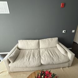 Two Beige Ashley’s Cloud Couch