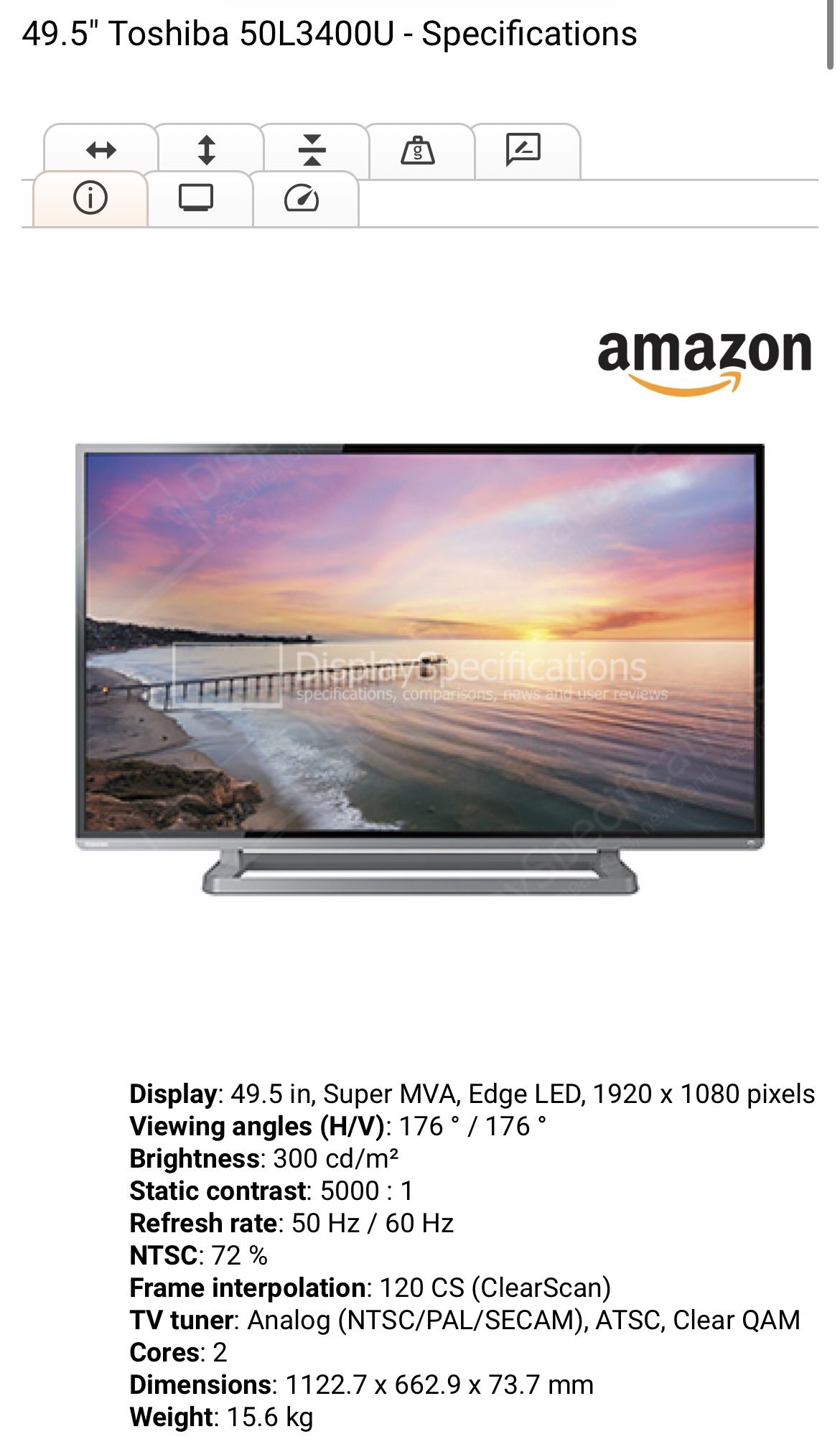 Toshiba Tv Works Like New No Damage