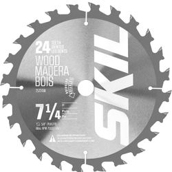 BRAND NEW Skil 75724W 7-1/4-Inch 24-Tooth Carbide Tipped Circular Saw Blade for SKIL Circular Saw 5280-01/5180-01/5080-01 	