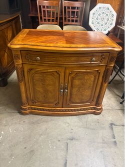 Vintage desk with plugs