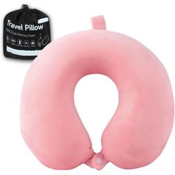 Pink neck pillow