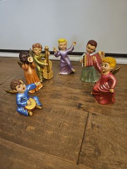 Angel Musician Figurines Set of 6