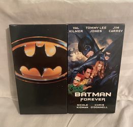 BATMAN 1989 VHS & BATMAN FOREVER 1995 VHS