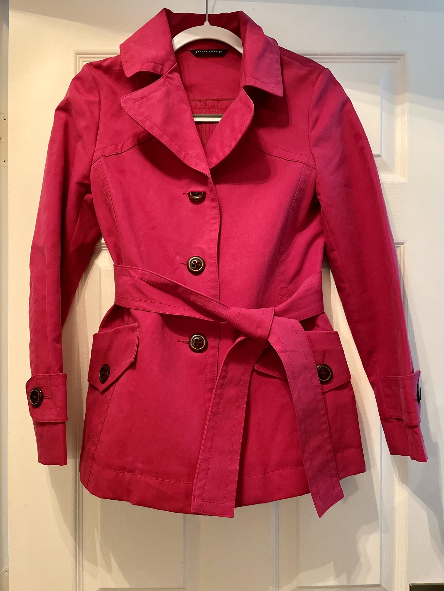 Banana Republic Womens Pink Coat, Size XS