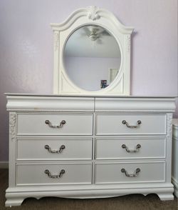 Dresser, Mirror, & Desk