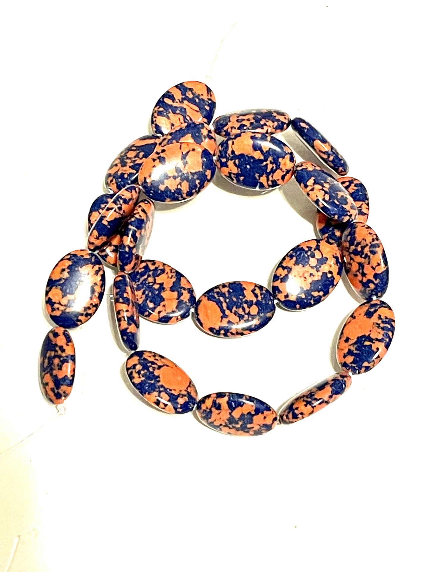 Artist’s Blue And Orange Beads 