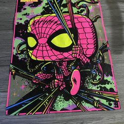 Funko Pop! Marvel Black Light Spider-Man Poster
