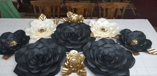 Paper flowers and paper roses