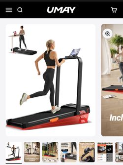 Umay U18F Folding 3-in-1 Walking Pad with 10%/15% Incline 6.5MPH