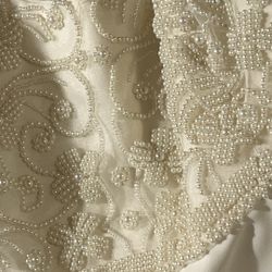 Size 13/14 Cream Colored Beaded Dress