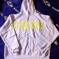 Men's Get Busy or Die $NOT Hoodie Size L