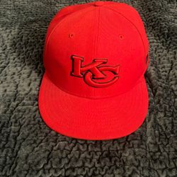 New Era NFL 59FIFTY Logo Elements Kansas City Chiefs Fitted Cap Size 71/2