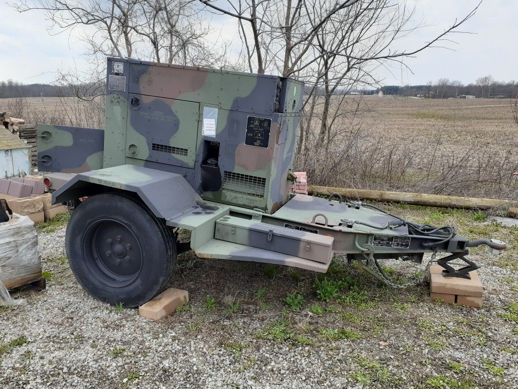 MEP804b 15kw Military Tactical quiet generator w/ trailer