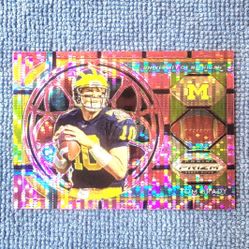 Tom Brady 2019 Prizm Panini Pulsar Stained Glass Refractor No. 100 