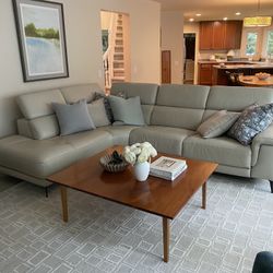 Kassala Leather Reclining Sectional 