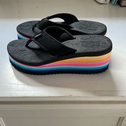 Roxy Rainbow Wedge Sandals