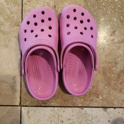 Pink Crocs 