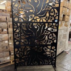 72x 44 Inches Laser Cut Metal Privacy Screen Fence 
