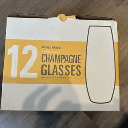 [New] Champagne Glasses (Qty 12)