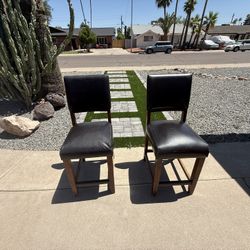Countertop Or Barstool Chairs  Brown 