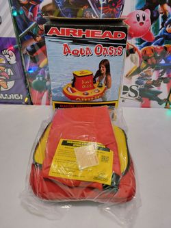 NEW Airhead Aqua Oasis Insulated Nylon Pool Lake Beach Floating Cooler