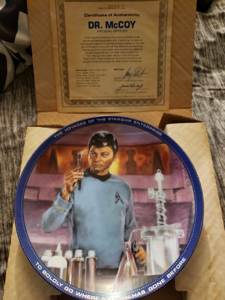 Dr mccoy collection plate