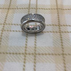 David Yurman Ring With A Dazzling Array Of Diamonds. 