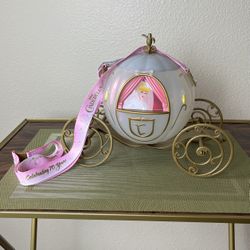 Disney Parks 70th Anniversary Cinderella Wedding Coach Light-Up Popcorn Bucket