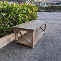 Rustic Wood Coffee Table L48" W21" H18"