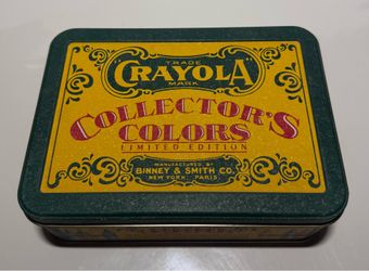 Vintage 1991 Crayola Collector’s Colors Limited Edition Tin - Binney & Smith