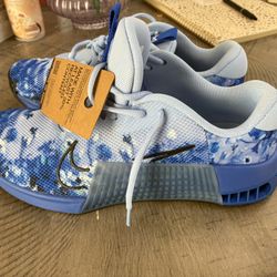 nike metcon 9 amp aluminum racer blue size 10