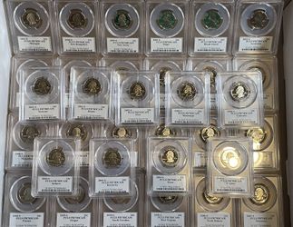 PCGS PR70 DCAM - State quarters - 33 slabs
