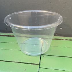 Clear Acrylic Flowerpot