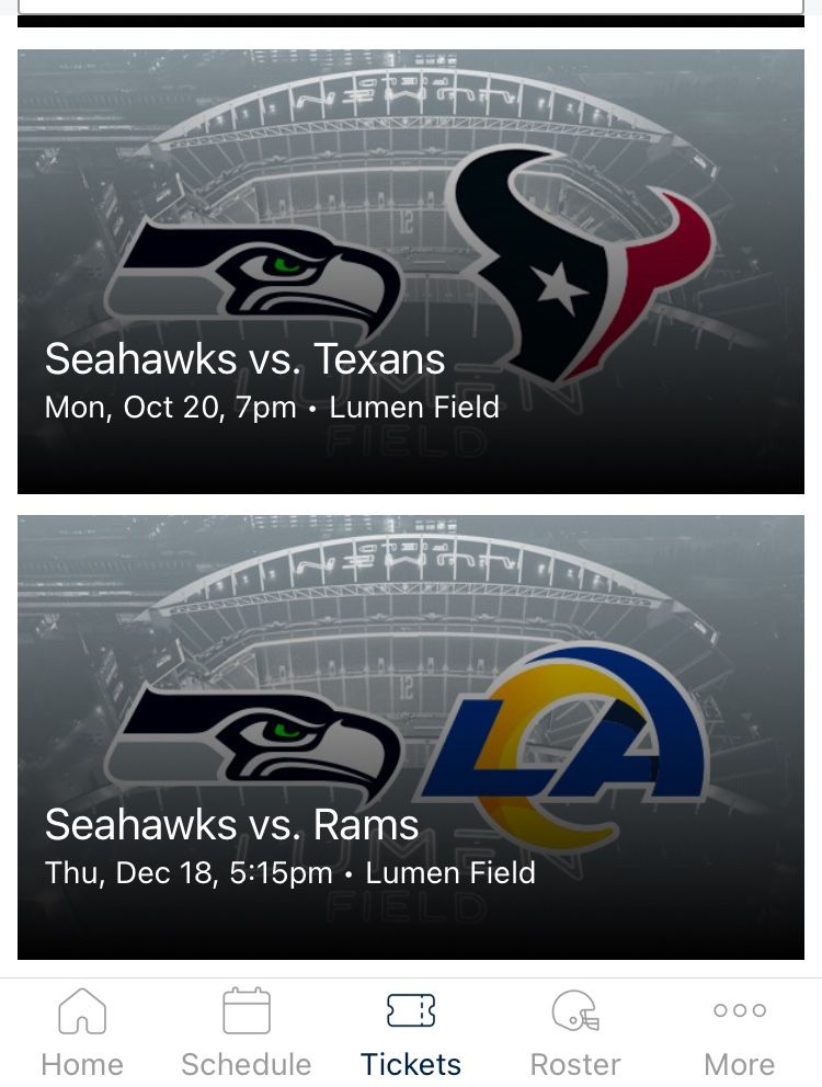 Seahawks Tickets. Prime Time Games