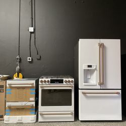 White Cafe 3 Piece Appliance Bundle Set
