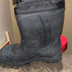  Black Big Kids Snow Boots Size 4